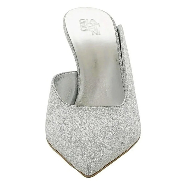 Gia Borghini Women's Abella Glitter Pointed Toe Heel Mules Size 37 (MSRP $550) - Picture 2 of 11